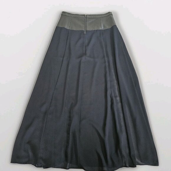 BCBGeneration Skirt Womens 10 Black 1/2 Lined Midi Sheer Lace Fairy Whimsigoth - Picture 16 of 16